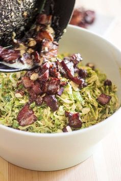 Creamy Brussels Sprouts and Smokey Bacon Salad