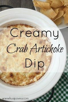 Creamy Crab Artichoke Dip