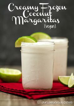 Creamy Frozen Coconut Margaritas