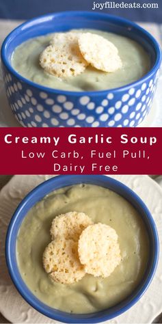 Creamy Garlic Soup – Low Carb, Dairy Free, Fuel Pull