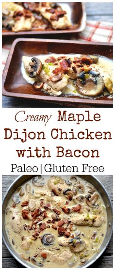 Creamy Maple Dijon Chicken with Bacon