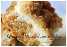 Creamy Oatmeal Lemon Bars