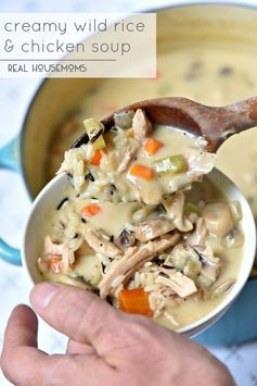 Creamy Wild Rice and Chicken Soup