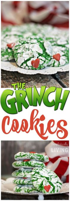 Crinkly, Cranky, Grinch Cookies