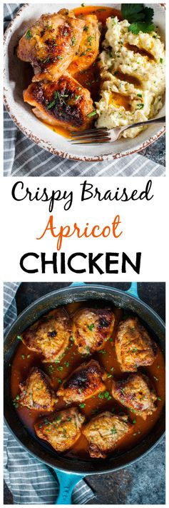 Crispy Braised Apricot Chicken