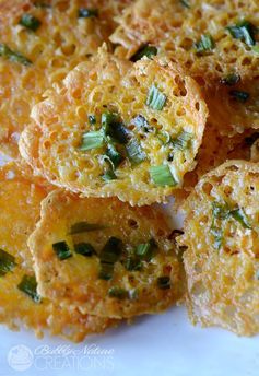 Crispy Cheddar Cheese and Green Onion Chips! (THM S