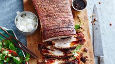 Crispy roast pork belly