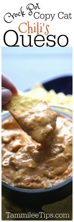 Crock Pot Copy Cat Chilis Queso