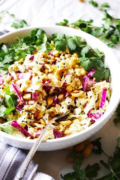 Crunchy Cabbage Salad with Peanut Dressing [21 Day Fix]