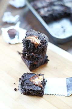 Dark Chocolate Peanut Butter Cup Brownies