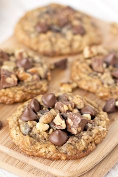 Double Chocolate Chunk Oatmeal Cookies