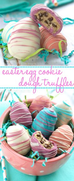 Easter Egg Cookie Dough Truffles