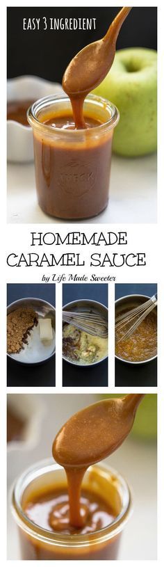 Easy 3 Ingredient Homemade Caramel Sauce