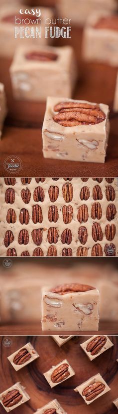 Easy Brown Butter Pecan Fudge