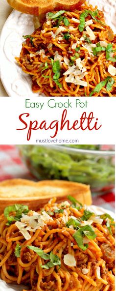 Easy Crock Pot Spaghetti