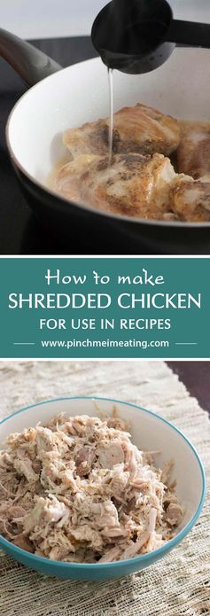 Easy Diced or Shredded Chicken for Recipes