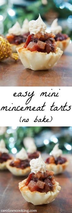 Easy mini mincemeat tarts (no bake