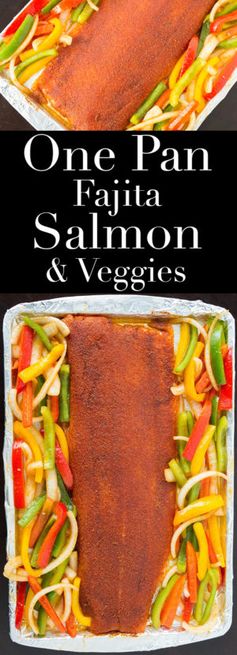 Easy One Pan Fajita Salmon with Vegetables