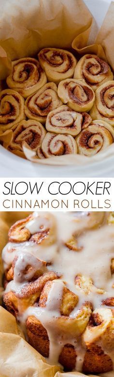 Easy Slow Cooker Cinnamon Rolls