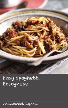 Easy spaghetti Bolognese