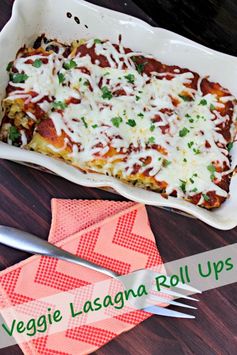 Easy To Make (and Clean Garden Veggie Lasagna Roll Ups
