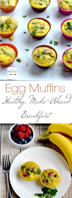 Egg Muffins with Turkey Sausage and Peppers