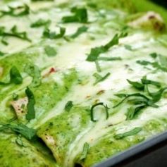 Enchiladas de Pollo con Chile Poblano