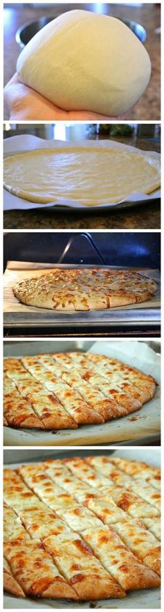 Fail-Proof Pizza Dough and Cheesy Garlic Bread Sticks