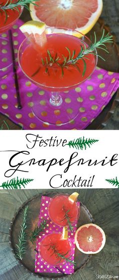 Festive Grapefruit Cocktail