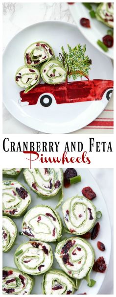 Feta and Cranberry Pinwheels