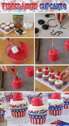 Firecracker Cupcakes