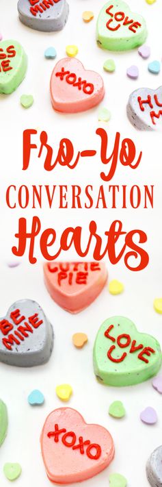 Frozen Yogurt Conversation Hearts