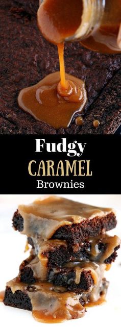 Fudgy Salted Caramel Brownies
