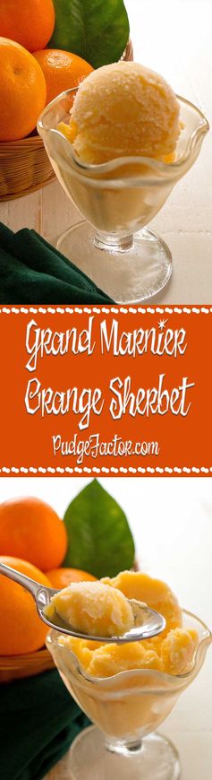 Grand Marnier Orange Sherbet