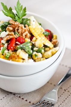 Grill Roasted Corn Salad