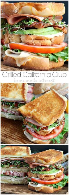 Grilled California Club Sandwich