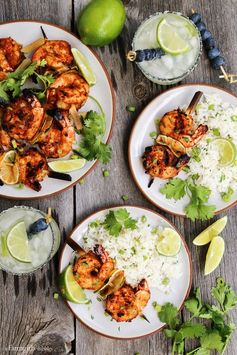 Grilled Margarita Shrimp Kebabs