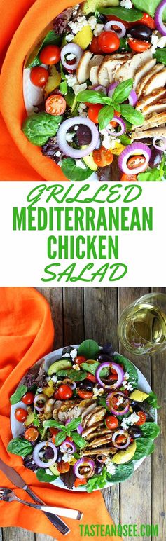 Grilled Mediterranean Chicken Salad