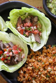 Grilled Steak Lettuce Tacos