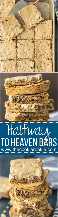 Halfway to Heaven Bars (Meringue Topped Chocolate Chip Cookie Bars