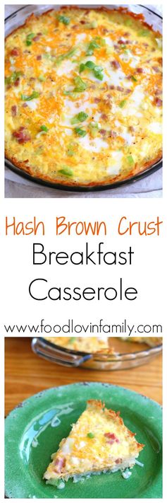 Hash Brown Crust Breakfast Casserole