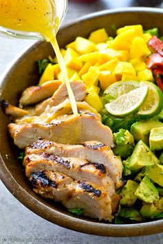 Hawaiian Grilled Chicken Mango Salad Citrus Vinaigrette