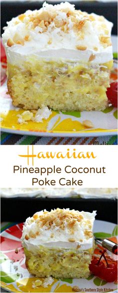 Hawaiian Pineapple-Coconut Poke Cake