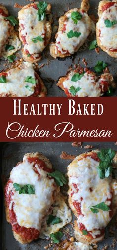 Healthy Baked Chicken Parmesan