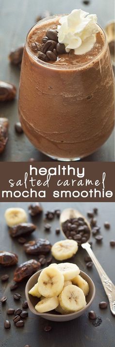 Healthy Salted Caramel Mocha Smoothie