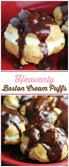 Heavenly Boston Cream Puffs