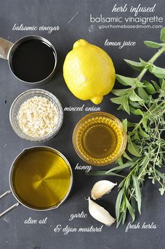 Herb Infused Balsamic Vinaigrette #dressingitup