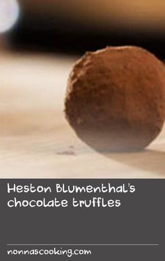 Heston Blumenthal's chocolate truffles