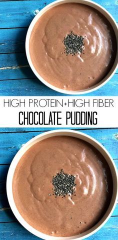 High Protein + High Fiber Chocolate Pudding