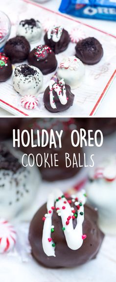 Holiday Oreo Cookie Balls